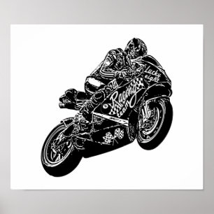 Póster Mentira moto