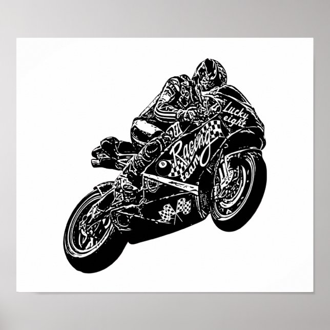 Póster Mentira moto (Frente)