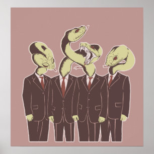 Póster Mentirosos Largo-Machihembrados