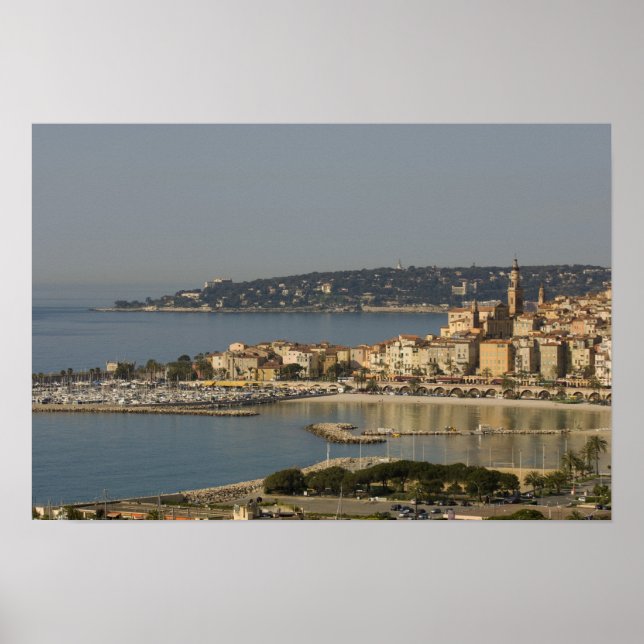 Póster Menton, Cote d'Azur, Francia. (Frente)