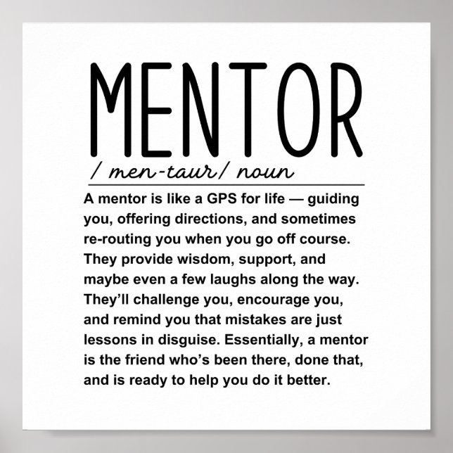 Póster Mentor (Frente)