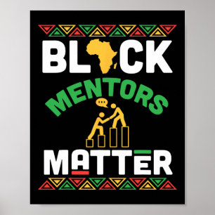 Póster Mentores negros problema de herencia africana hist