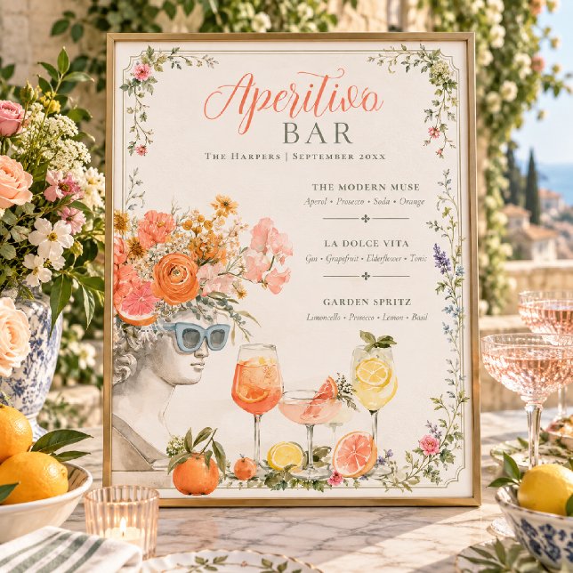 Póster Menú de cócteles de Modern Muse Aperitivo Bar (Subido por el creador)