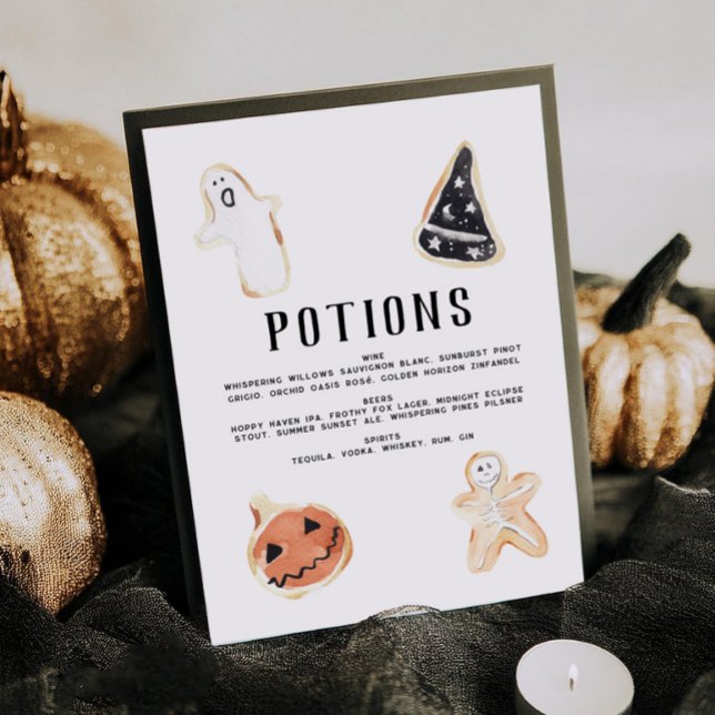 Póster Menú de la barra de fiestas de Halloween (Subido por el creador)