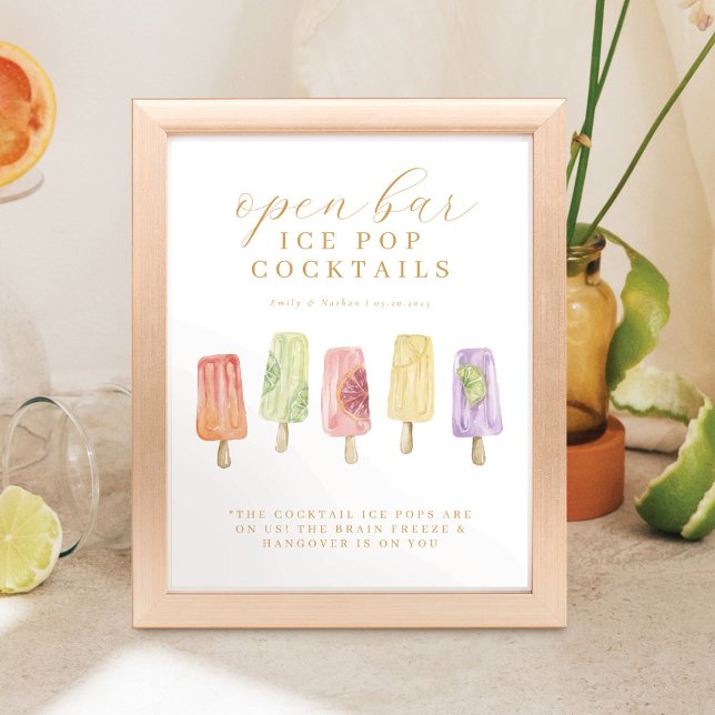 Póster Menú de paletas de hielo de cóctel de barra abiert (Subido por el creador)