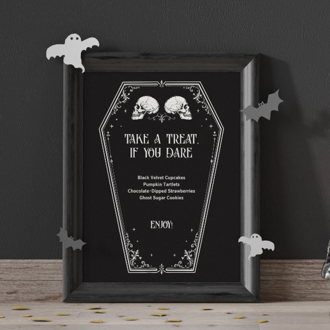 Póster Menú de Postres para Desayuno Nupcial de Halloween (Subido por el creador)