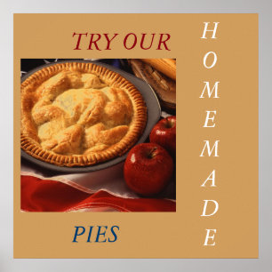 PÓSTER MENÚ POSTER APPLE PIE ART