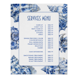 Póster Menú Servicios de cascos azules