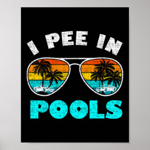 Póster Meo en Piscinas Camiseta Sungles Vacaciones de Ver