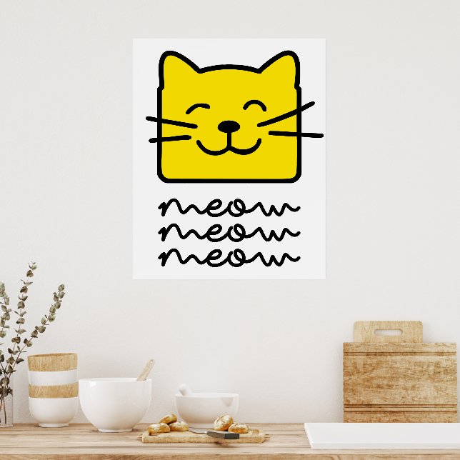 Póster Meow Meow (Cocina)