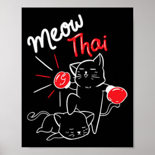 Póster Meow Thai I Muay Thai Boxing I Muay Thai Men Mujer