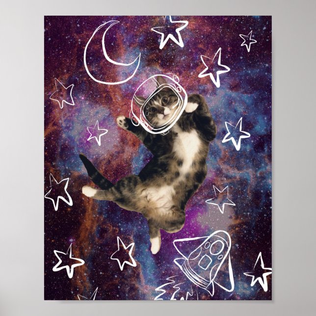 Póster Meowstronaut Kiba Poster (Frente)