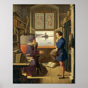 Póster Mephisto y el estudiante, 1828