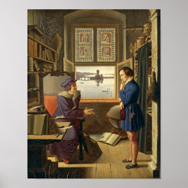Póster Mephisto y el estudiante, 1828 (Frente)