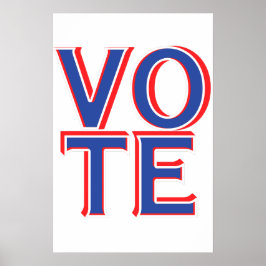 Póster Mercadería de campaña política de Poster de Muro d