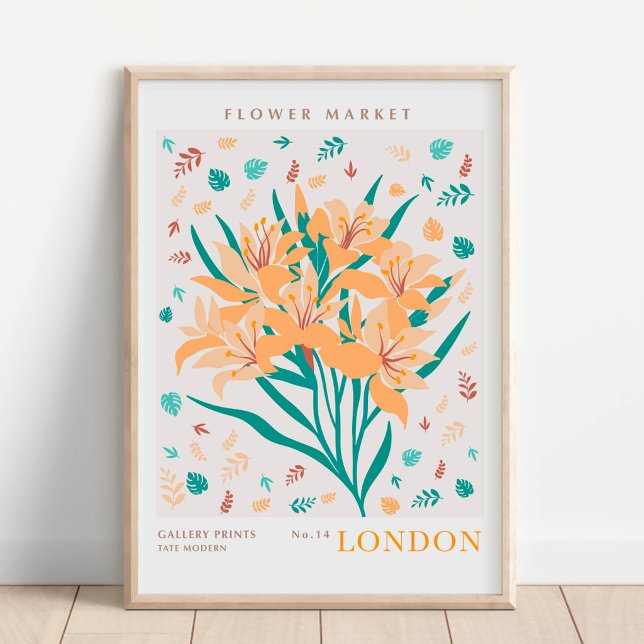 Póster Mercado Botánico de Flores de Londres (Subido por el creador)