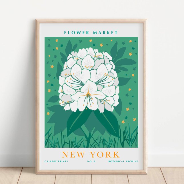 Póster Mercado Botánico de Flores de Nueva York (Subido por el creador)