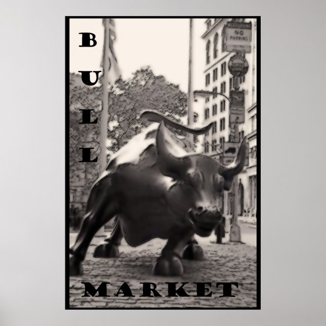 PÓSTER MERCADO BULL, (Frente)