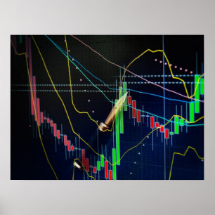 Póster Mercado bursátil