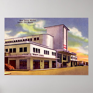 Póster Mercado de Ciudad Juárez, México