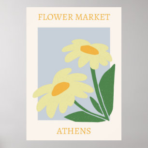 Póster Mercado de flores Atenas