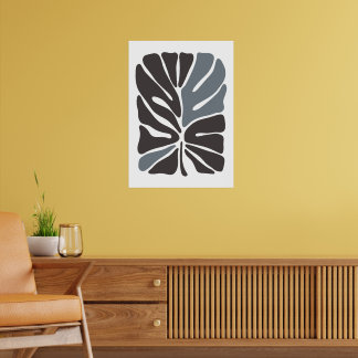 Póster Mercado de flores bohemias | Hojas abstractas mode