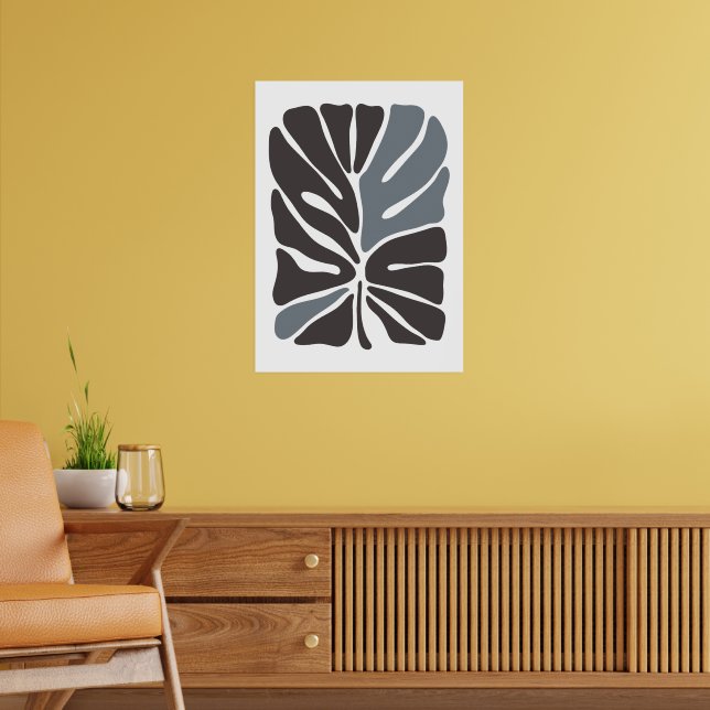 Póster Mercado de flores bohemias | Hojas abstractas mode (Salón 2)