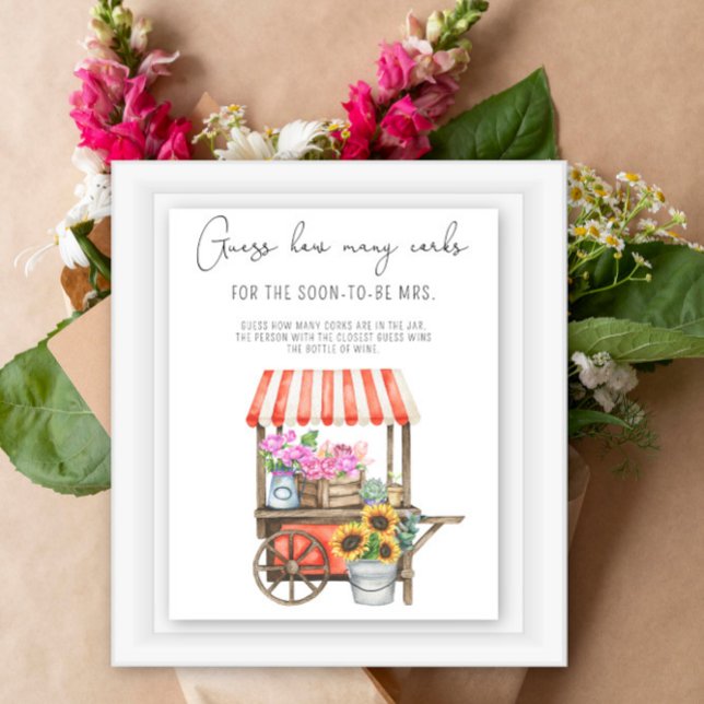 Póster Mercado de flores Despedida de soltera Adivina cuá (Subido por el creador)