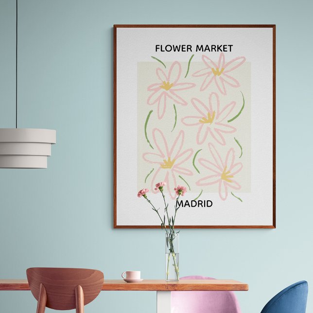 Póster Mercado de Flores Editable Madrid (Subido por el creador)