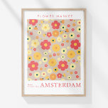 Póster Mercado de flores retro Amsterdam Flores rojas ama<br><div class="desc">Presenta un toque de elegancia holandesa a tu decoración con el "Poster de flores rojas del mercado de flores retro de Amsterdam". Este delicioso poster presenta un diseño refinado con "Flower Market" y "Ámsterdam" en una tipografía de inspiración vintage. Las obras de arte exhiben una bonita colección de flores de...</div>