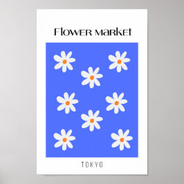 Póster Mercado de flores Tokio
