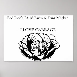 Póster Mercado de la granja de Bedillion
