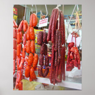 Póster Mercado de la salchicha en Lima