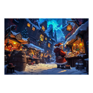 Póster Mercado de navidades