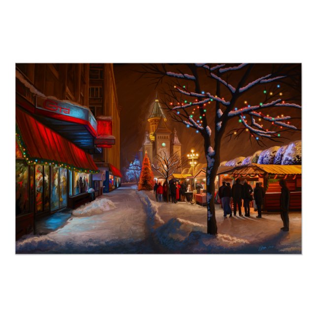 Póster Mercado de Navidades de Timisoara (Anverso)