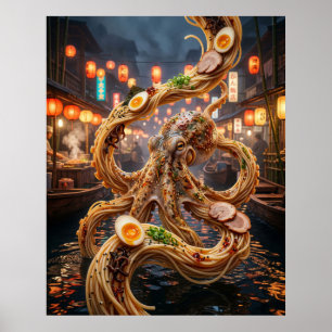 Póster Mercado de Pulpo Ramen