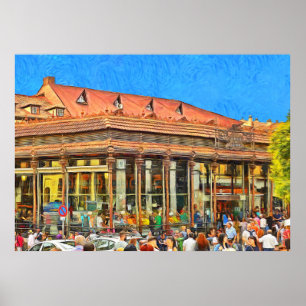 Póster Mercado de San Miguel en Madrid.