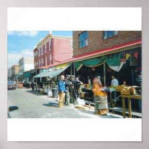Póster Mercado italiano en Philadelphia