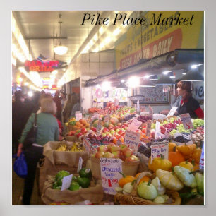 Póster Mercado Pike Place