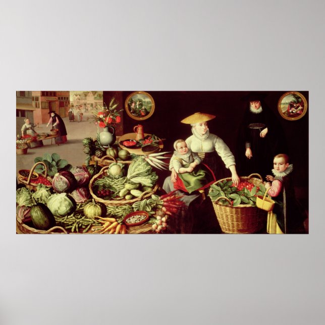 Póster Mercado vegetal (Frente)