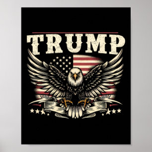 Póster Mercancía de Trump hecha por Estados Unidos