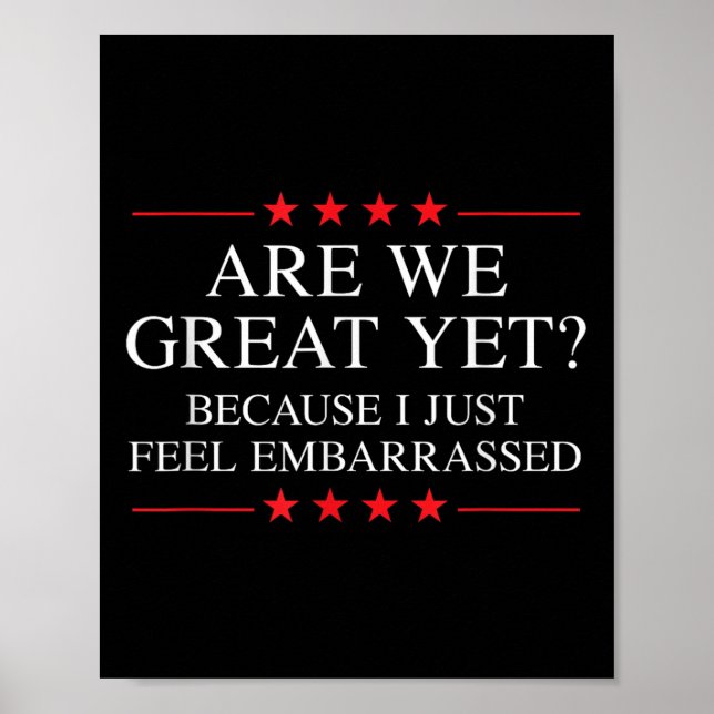 Póster Mercancías Anti Trump Para Liberales Y Campeones; (Frente)