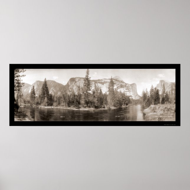 Póster Merced River Yosemite Photo 1915 (Frente)