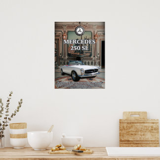 Póster Mercedes 250 SL