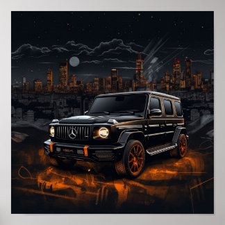 Póster Mercedes AMG G63 G-Class G-Wagon Luxury SUV