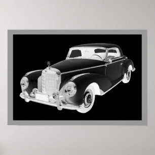Póster Mercedes Benz 300 Luxury Car Art