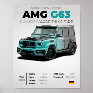 Póster Mercedes-Benz AMG G63 MANSORY Desvanecimiento Algo