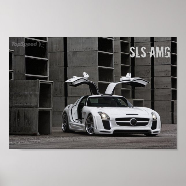 Póster Mercedes-Benz SLS AMG FAB Design (Frente)