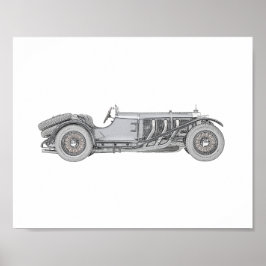 Póster Mercedes-Benz SSK 1928