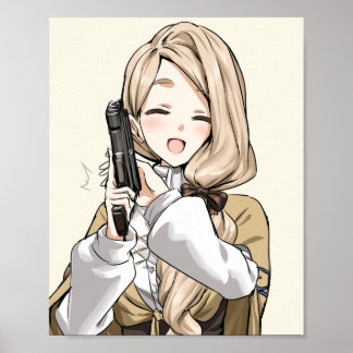 Póster Mercedes con arma